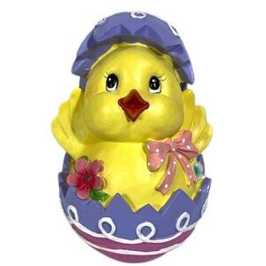 Easter decor yellow chick hatchling